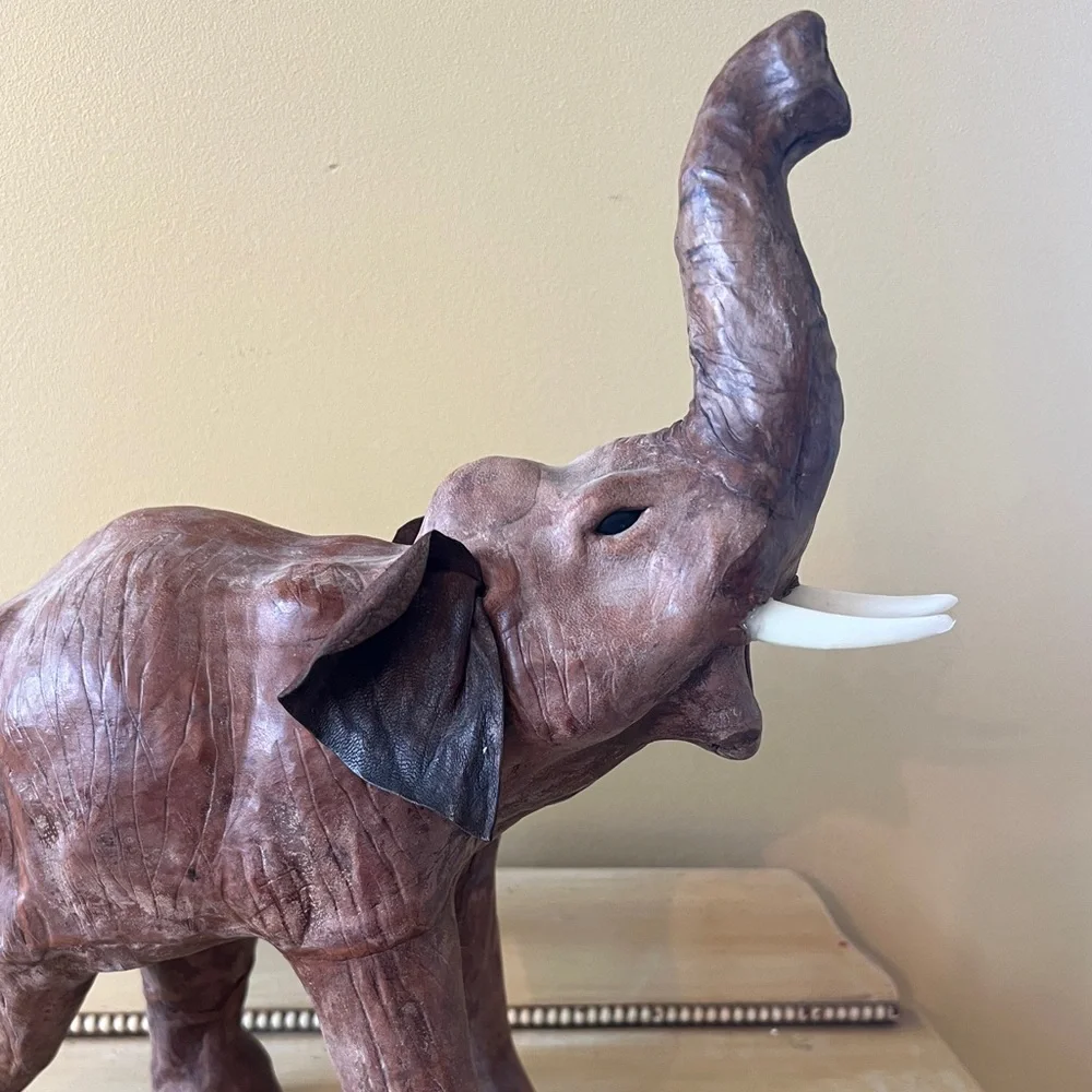 Vintage Leather Elephant
